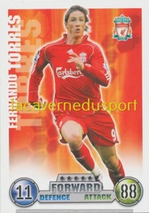 158 FERNANDO TORRES # LIVERPOOL FC TOPPS PREMIER LEAGUE 2007 2008 MATCH ATTAX - Picture 1 of 1