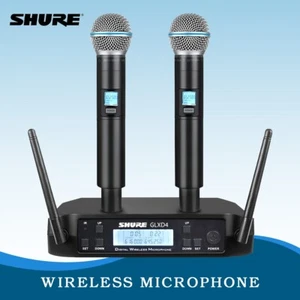 Shure GLXD4 Vocal Dual Channel Wireless Microphone System UHF Handheld Cordless - Picture 1 of 7