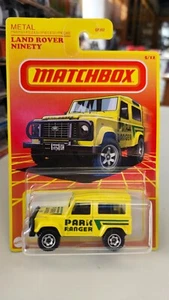 Matchbox #5/12 Land Rover Ninety 'Park Ranger' en amarillo - Imagen 1 de 3