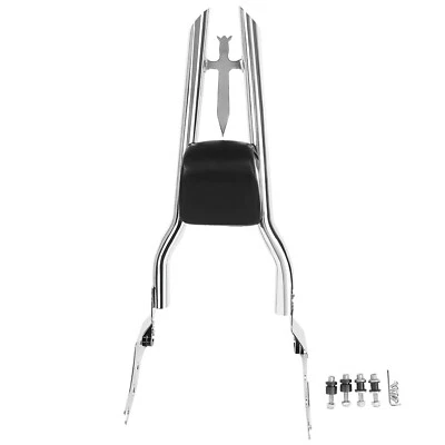 30'' Chrome Sissy Bar Passenger Backrest for 13-24 Harley Fat Boy FLFBS Breakout - Imagem 1 de 4