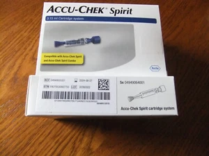 Accu Chek spirit 3,15ml cartridge system, 2x 5 Stück, MHD 2024-08-27 u. -10-27 - Bild 1 von 2