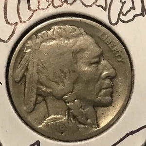 🦬 1918 p 5c Indian Head U. S. A. Buffalo Nickel 🇺🇸 Primera Guerra Mundial biSON WARLORDd 🌦 - Imagen 1 de 6