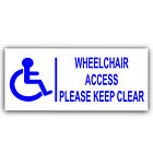 Wheelchair Access Stickers Disability Disabled Logo 200mm Sign Notice