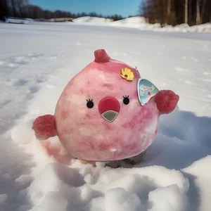 SQUISHMALLOW Cookie the Pink Flamingo Plush Toy 8 inch Medium Original Stuffed - Picture 1 of 15