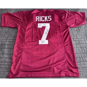Autographed NCAA Alabama Crimson Tide Eli Ricks Jersey BOA COA - Picture 1 of 8