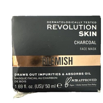 Crema mascarilla facial Revolution Skin Blemish carbón y ácido glicólico 1,69 oz. Foto 1 de 4