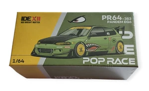 Pop Race 383 Pandem Honda Civic EG6 Sharkmouth 1:64 IDE XII 2025 - Picture 1 of 2