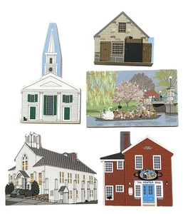 The Cat's Meow Massachusetts Meeting House Schmied Schwan Boote Zinnladen - Bild 1 von 14