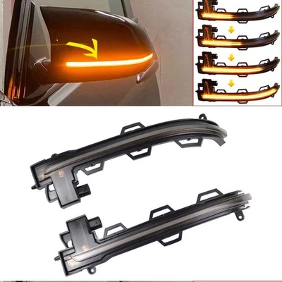 Amber Dynamic Turn Signal Light Side Mirror Indicator for BMW X3 X4 X5 X6 NEW - Image 1 of 4