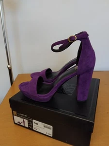 BIBA Goddess Heels in Purple (Vibrant Orchid) Real Suede UK 5 / EU 38 EXC - Picture 1 of 15