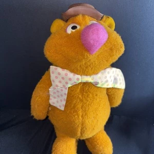 1976 Vintage Fozzie Bear 13” Hat Muppets Plush Jim Henson 851 Fisher Price - Imagen 1 de 9