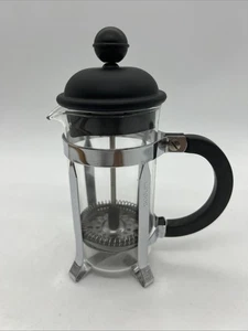 Mini Bodum French Press Coffee Plunger Office Small Apartment Espresso Black - Picture 1 of 14