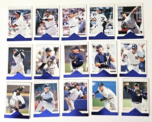 NÉW YORK YANKEES 1997 Score Team Collection Blue Foil Set 15 Card Jeter Rivera + - Picture 1 of 17