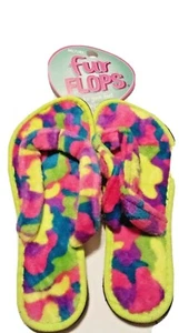 (NWT) Fur Flops Colorful House Shoes for Women (Select Size) - Picture 1 of 5