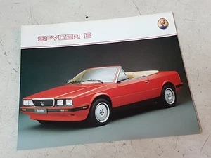 DEPLIANT MASERATI SPYDER E - SCRITTO IN INGLESE - NUOVO - Foto 1 di 1