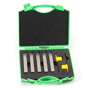Mini Tornio Indicizzabile Tornio Utensile-1/2" Gambo Nichelato 5 Pezzi Carburo T... - Foto 1 di 9