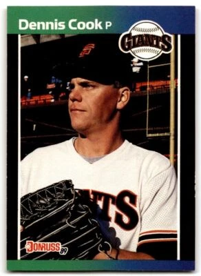 1989 Donruss Dennis Cook Rookie / San Francisco Giants #646 - Image 1 of 2