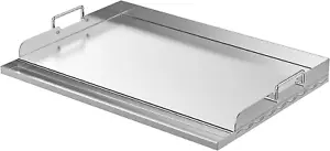Stainless Steel Griddle Plate Rectangular Hibachi Flat Top for Grills 23" x 16" - Picture 1 of 12