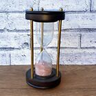 Antique Brass 5 Min Sand Timer Collectible Vintage Sand Watch Best For Gifting.