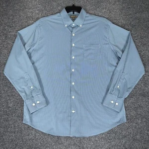 Camicia Peter Millar estiva comoda con bottoni elasticizzata blu check uomo XL - Foto 1 di 7