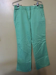 Ann Taylor LOFT Flare Leg Women's Size 8x32 Green pants - Picture 1 of 8