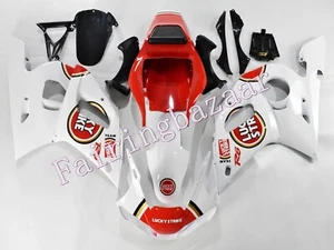 Kit de carenado moldeado por inyección ABS blanco rojo golpe de suerte YZF 1998-2002 R6 - Imagen 1 de 7