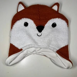 Gymboree Harvest Boys Hat Winter Fall Fox Toddler Size 4T-5T - Picture 1 of 6