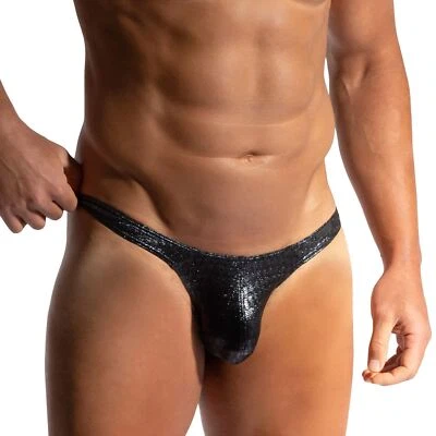Manstore M2434 Tower String mens underwear thong male pouch brief skimpy glitter - Image 1 of 3