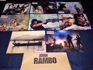 stallone JOHN RAMBO Rambo IV jeu 8 photos cinema lobby cards - Picture 1 of 1