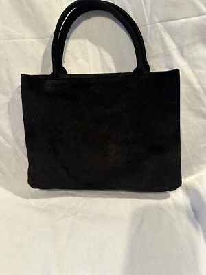 Paradox Black Suede Purse Made In Italy - Image 1 of 4
