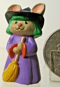 Hallmark Merry Miniature Halloween 1993 Mouse Witch - Picture 1 of 7