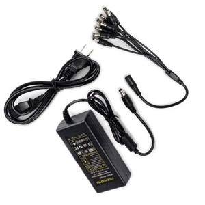 Adattatore alimentatore telecamera di sicurezza telecamera a circuito chiuso 12 V 5 A da AC a DC e splitter da 1 a 8 - Foto 1 di 4