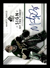 2007-08 SP Authentic Sign of the Times #STMT Marty Turco Auto - EXACT SCAN