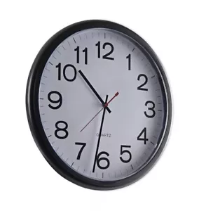UNIVERSAL Indoor/Outdoor Clock 13 1/2" Black 11381 - Picture 1 of 4