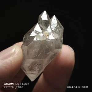 16g Natural Herkimer Diamond Quartz Crystal Double Terminating Healing 4064 - Picture 1 of 18