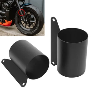 Black Front Lower Fork Covers Fit For Harley Sportster S RH1250S 2021-2022 - Picture 1 of 12