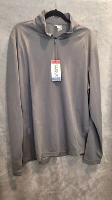 Nuevo con etiquetas Pullover Para Hombres Camarilla Media Cremallera Estilo Ropa Activa Top Manga Larga Gris XL Foto 1 de 2
