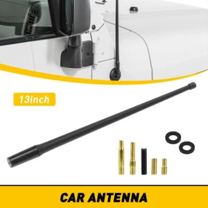 Reflex 13" AM FM Radio Antenna for Jeep Wrangler JK JL 2007-2018 Rugged Ridge - Picture 1 of 12