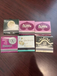 Vintage Lot Of 6 Las Vegas Matches- Unstruck - Picture 1 of 4