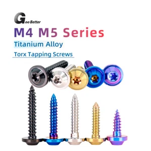 Titanium Bolts M4 M5 Self Tapping Screw Truss Head For Motorcycle Modification - Picture 1 of 46