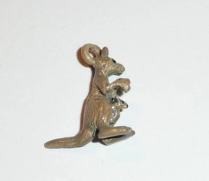  Adorable Kangaroo & Baby Metal Charm for Bracelet - 1/2"x5/8"  Brown Kangaroo - Picture 1 of 6
