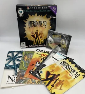 Meridian 59 Big Box Studio 3DO Windows PC Game (PC, CD ROM 1996) - Picture 1 of 17