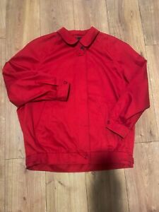 Burberrys Vintage Red Harrington Jacket 90s England nova check casuals