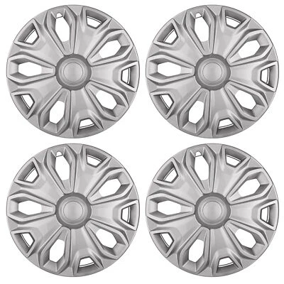 NEW Hubcaps Set for Ford Transit 150, 250, 350 2015-2024, Premium 16-inch Silver - Image 1 of 4