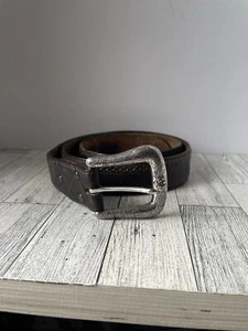 Cinturón Ariat Floral Estampado Hebilla Cuero Marrón Hombre - A 10011716 Talla 40 - Imagen 1 de 11