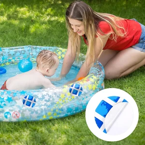 24 Pcs Vinyl Pool Patch Repair Kit Self Adhesive Pool Liner Plastic Repair Pa... - Picture 1 of 7