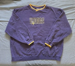 RARE MINNESOTA VIKINGS NFL ACTIVE 1999 VINTAGE CREWNECK SWEATSHIRT 2XL - Picture 1 of 11