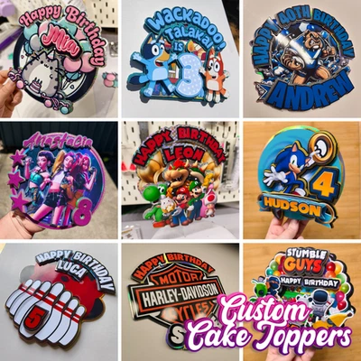 Индивидуальное украшение для торта — выберите свою собственную тему - Изображение 1 из 4