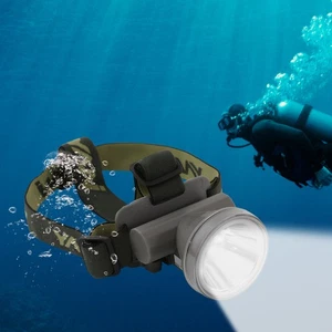 Wasserdichter Scheinwerfer 90° verstellbar Tauch Stirnlampe Nacht Angeln Licht - Bild 1 von 13