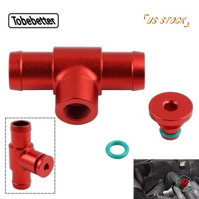 Aluminum Heater Hose Connector for Infiniti Q50 M56 Q70 M35 M45 for Nissan 350Z - Image 1 of 4